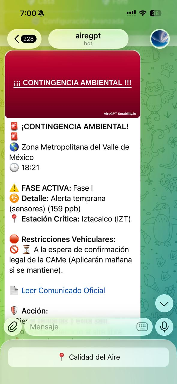 Pantalla AireGPT